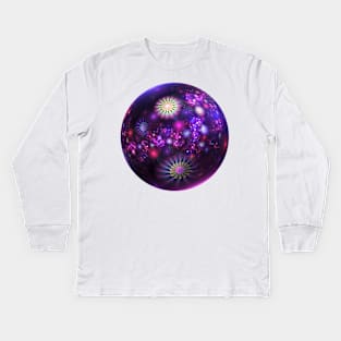 Planet of flowers Kids Long Sleeve T-Shirt